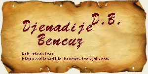 Đenadije Bencuz vizit kartica